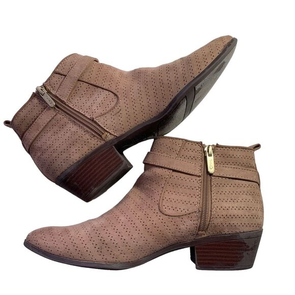 Circus by Sam Edelman Ankle Boots WOMEN'S Size 8.5 Brown Suede Leather 8 1/2 - Picture 10 of 16